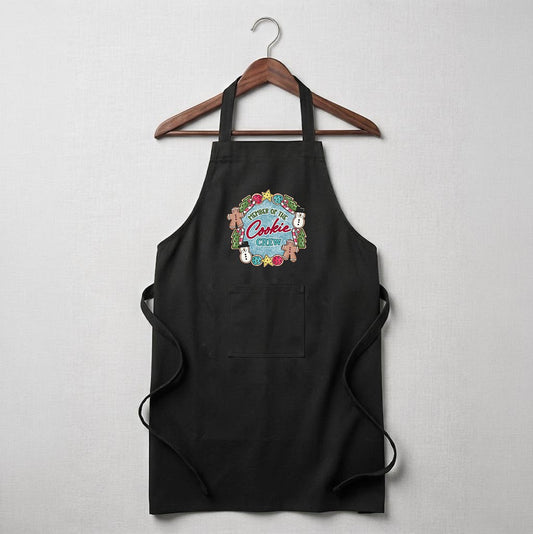 Personalised Apron - Member of the cookie crew (Black)