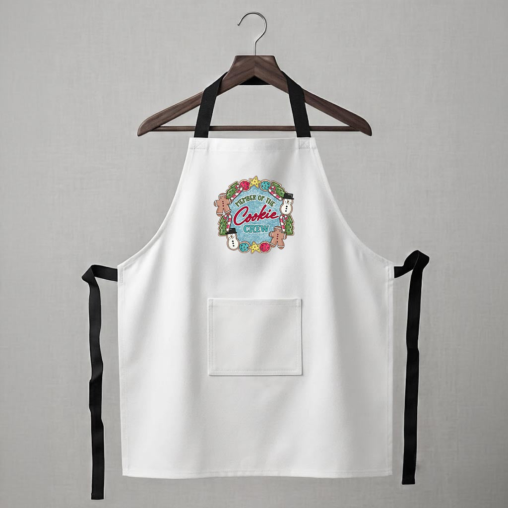 Personalised Apron - Member of the cookie Crew (White)