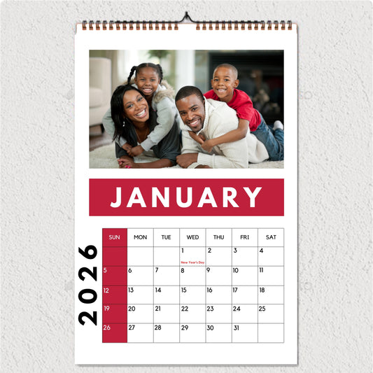 Personalised Photo Wall Flip Calendar - A3 Size
