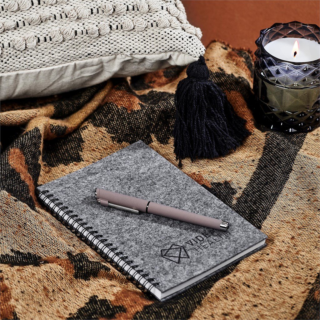 Okiyo Fuji Recycled PET Felt A5 Spiral Notebook