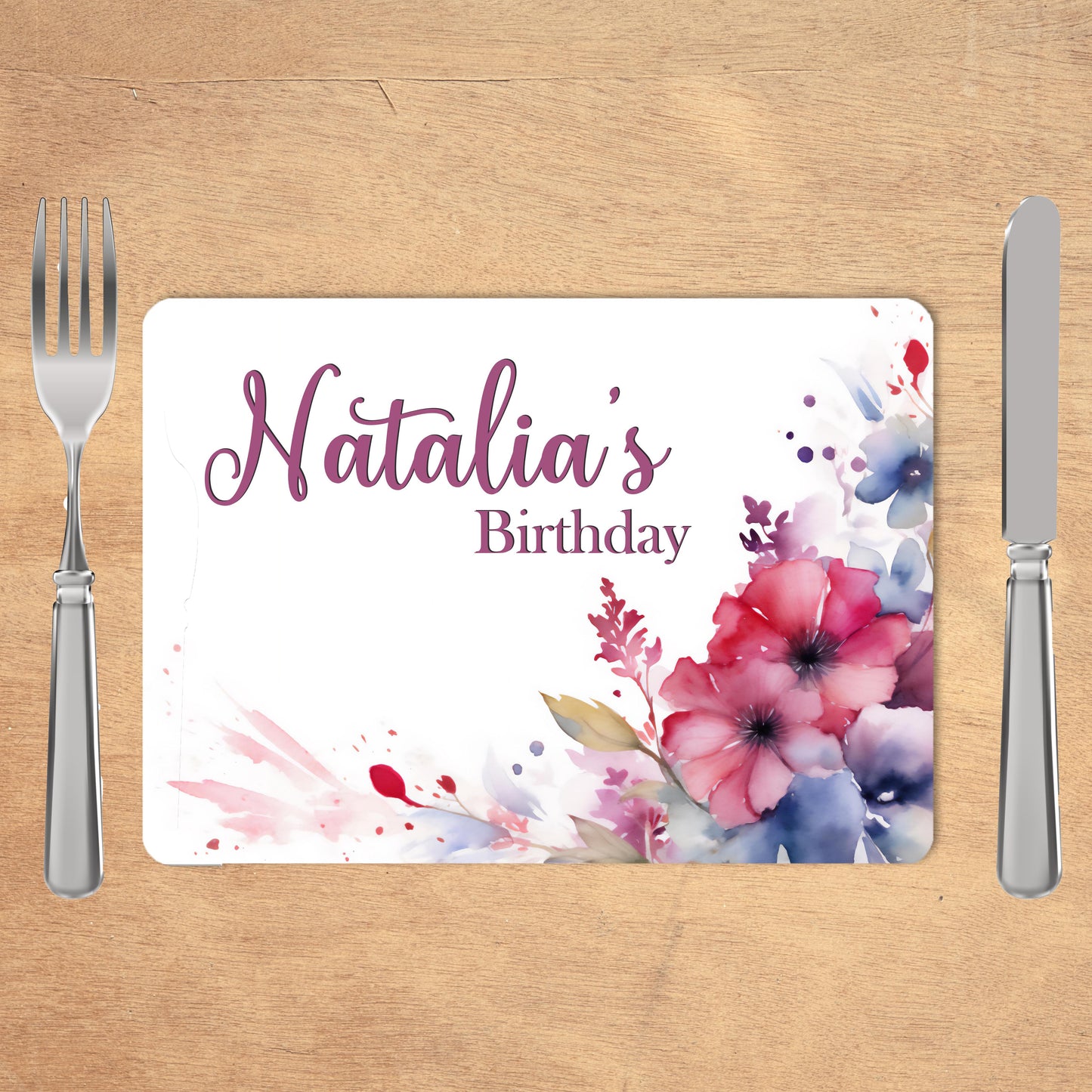 Personalised Placemats - Birthday for Her Theme (30X40CM)