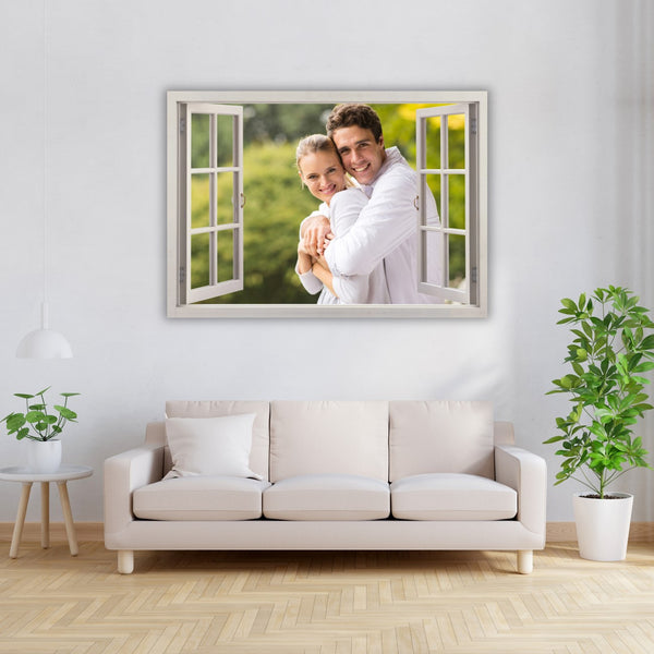 Single Canvas Prints! Virtual Frames Open Window