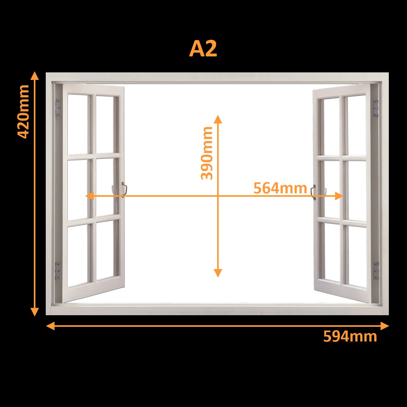 Single Canvas Prints! Virtual Frames Open Window