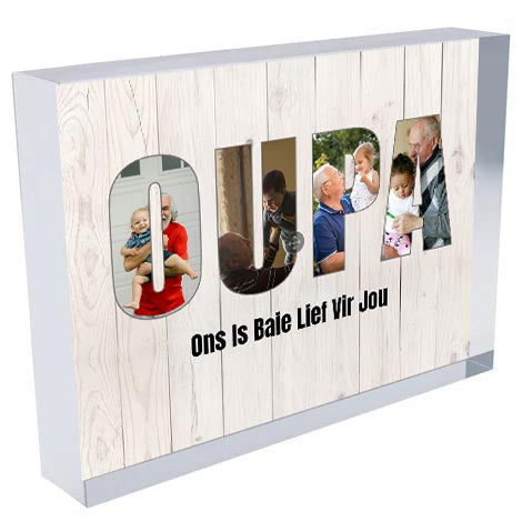 OUPA Photo Collage on Acrylic, Slate, Mug or Magnet (4 Photos)