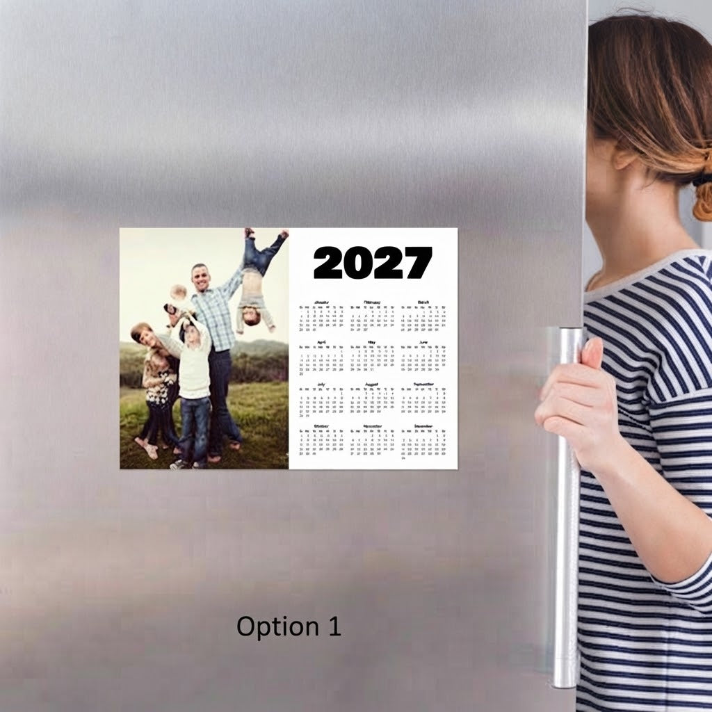 Magnetic Fridge Calendars - A5 Landscape UK