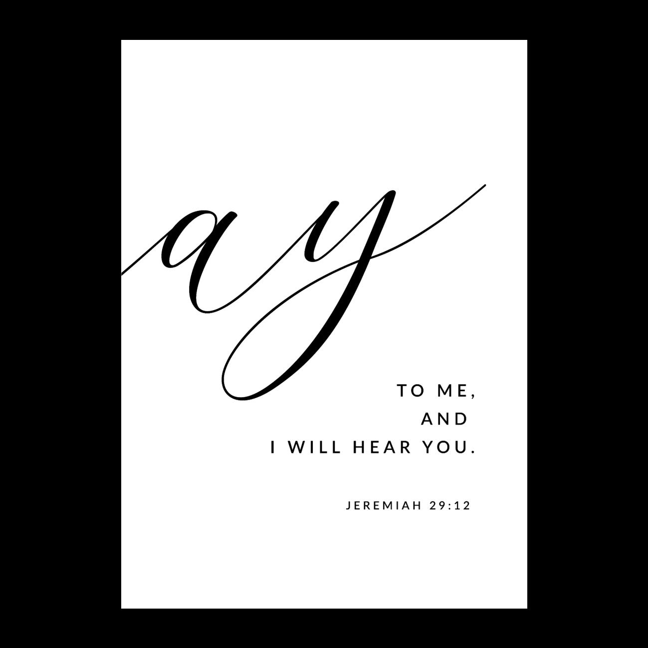 2 Piece Combo | Pray (Jeremiah 29:12)