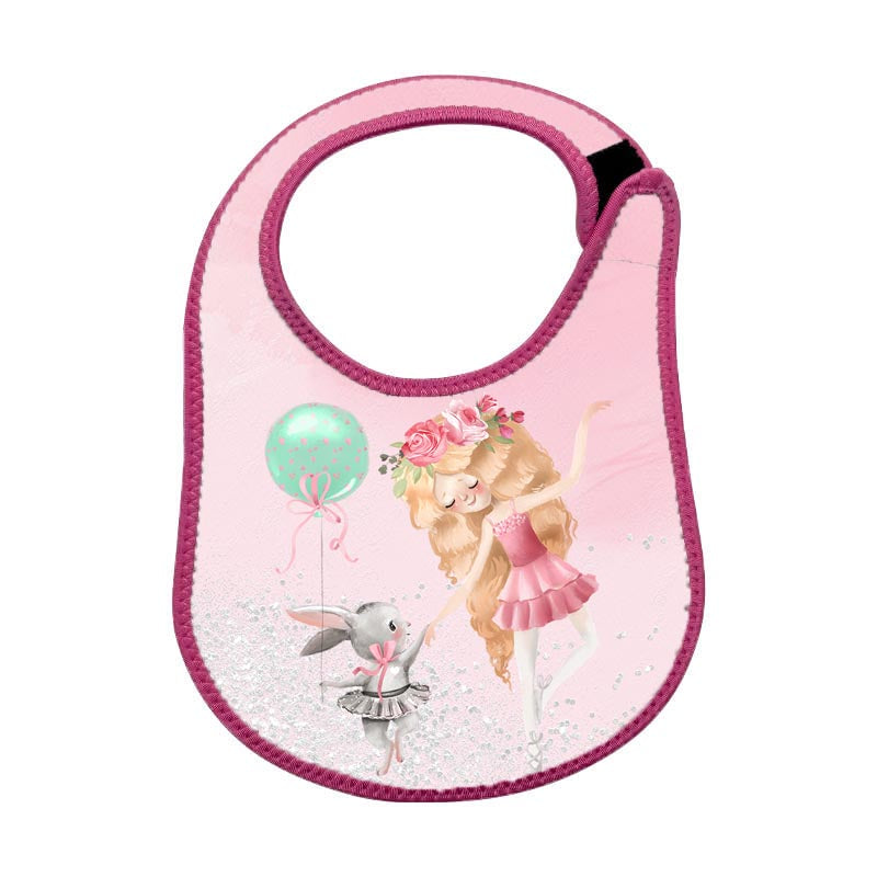 Personalised Neoprene Kids Bib – Pink or Blue