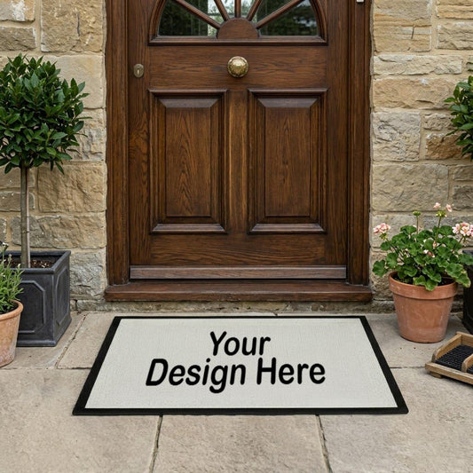 Personalised Doorstep Mat 90x60cm – Custom Outdoor Welcome Mat with Non-Slip Rubber Base