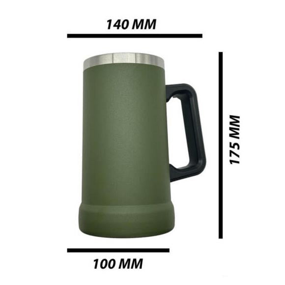 Double Wall Stainless Steel 23oz Engraving German Beer Mug