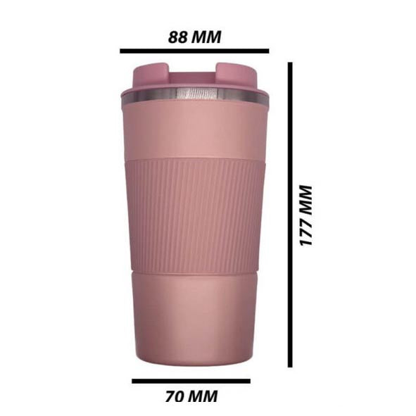 Double Wall Stainless Steel Engraving Cappuccino Mug (Available in Various Colors)