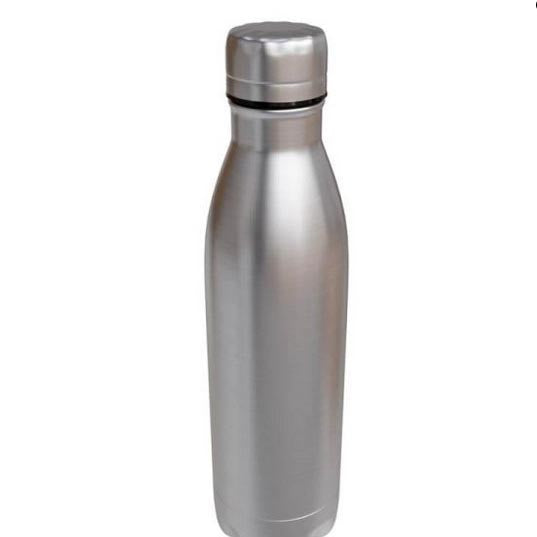 Personalised  Double wall Stainless Steel 500ml water bottle (Silver)