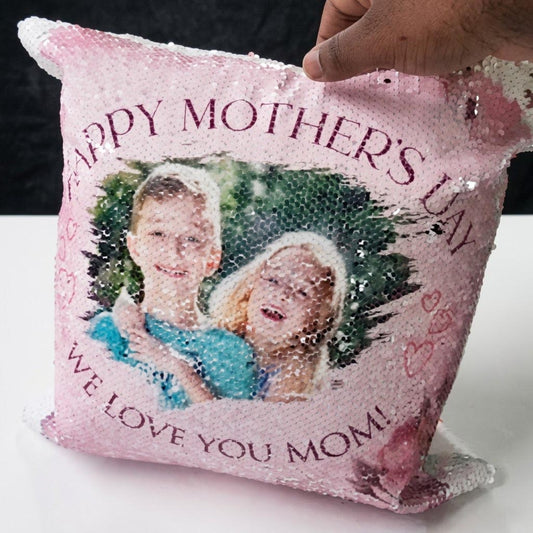 Personalised Sequin Pillow Case + Pillow