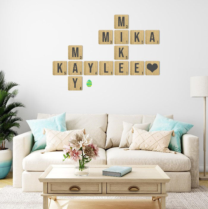 Scrabble Name Canvas Wall Art