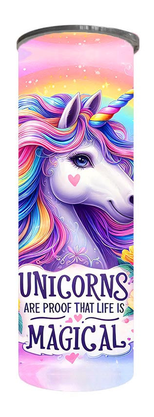 Kids - Unicorn Magic Design on Tumbler, Can, Flask, or Water bottle