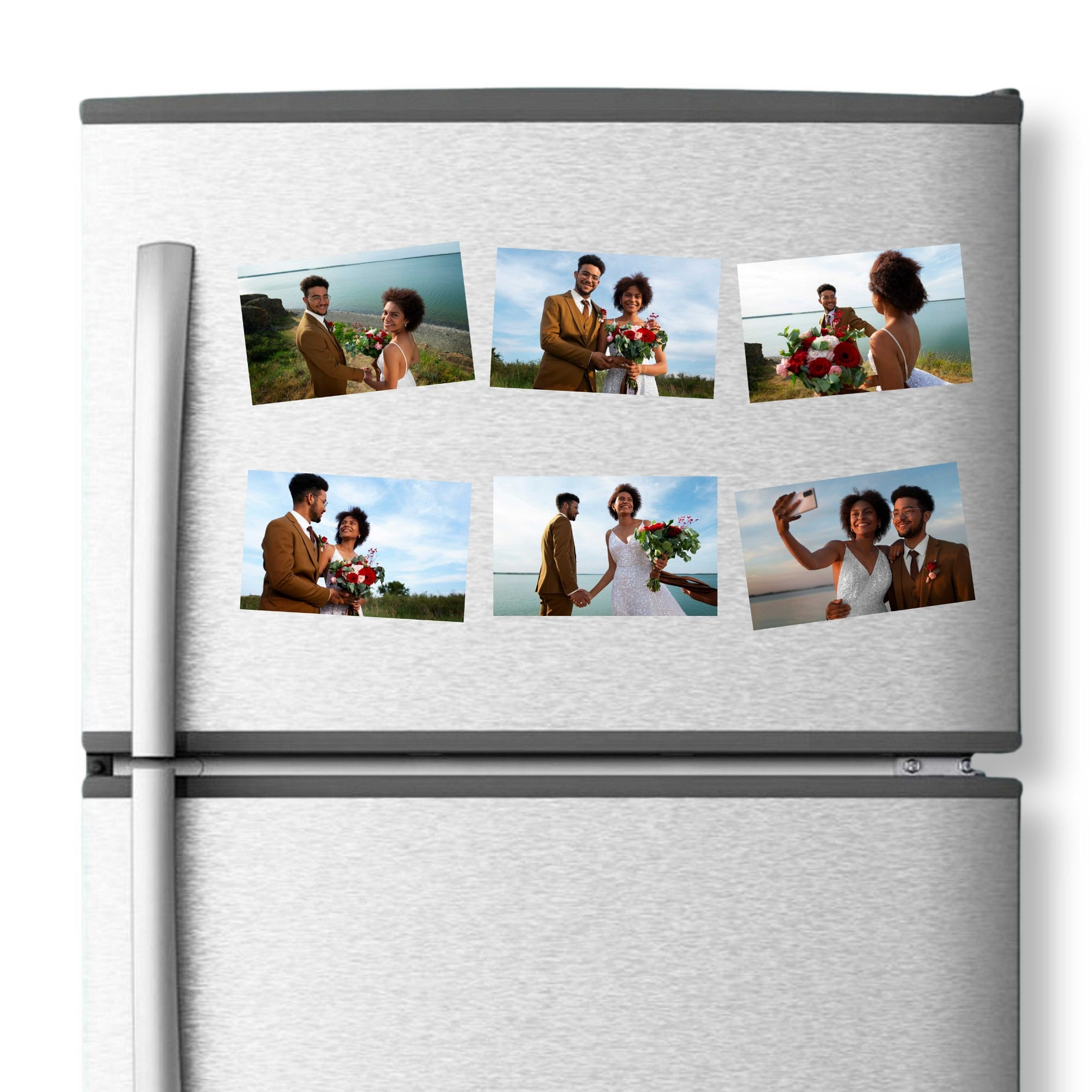 Rectangle Photo Fridge Magnets - personalised (6 PER PACK)
