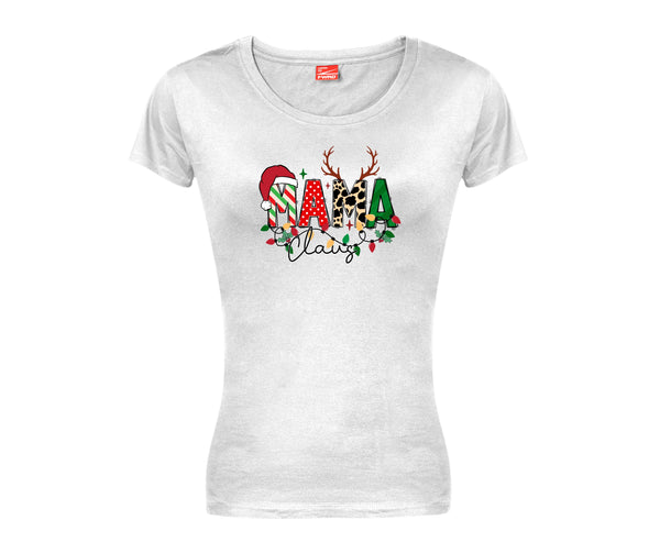 Mama Claus Christmas Ladies T-Shirt (round neck) - Printed