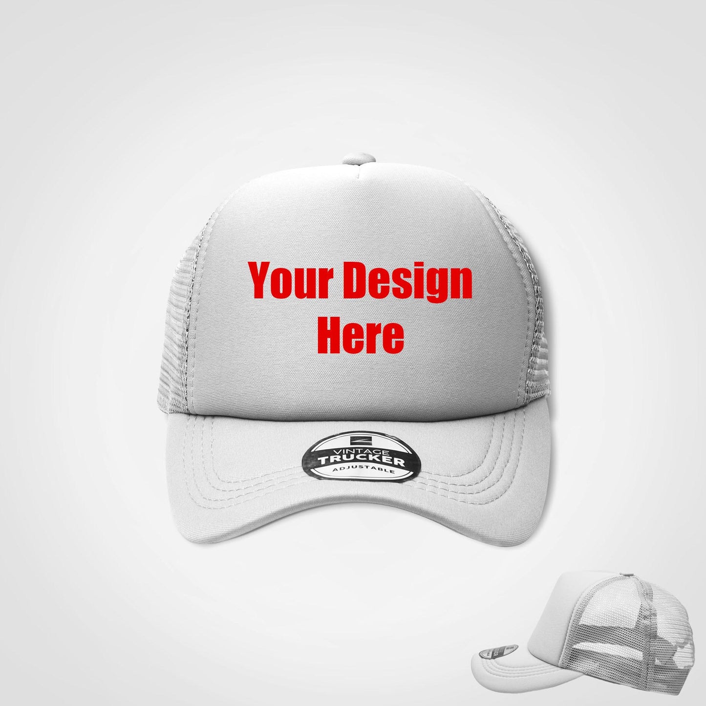 Vintage Trucker Cap - Single Tone - Custom Branded/Printed