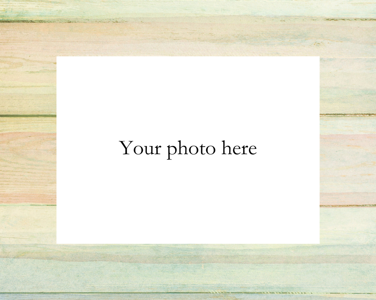 Magnetic Photo Frames for Fridge- Green rainbow (Pack of 4)