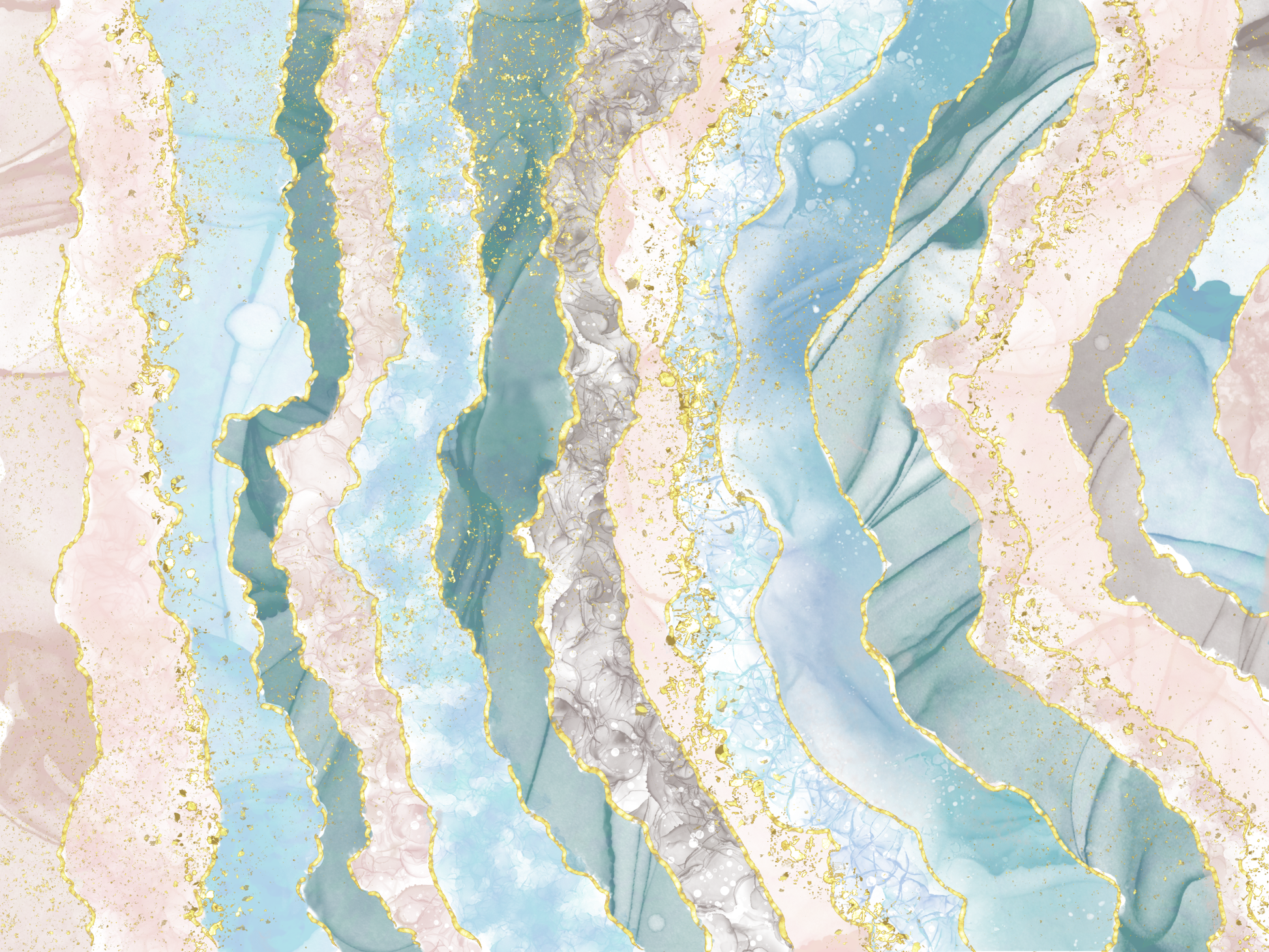 Alcohol-Ink-Gold-Glitter Canvas Prints Canvas & More 