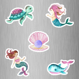 Mermaid Fridge Magnets - (5 PER PACK) (UK)