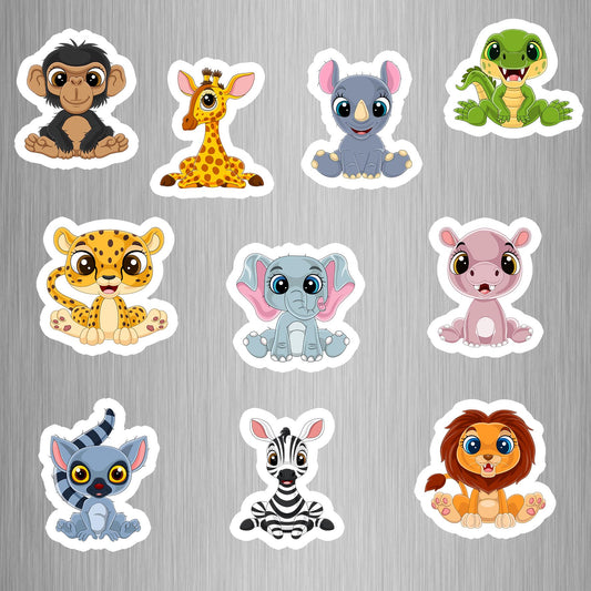 Little Animal Pack (2) Photo Fridge Magnets - (10 PER PACK)