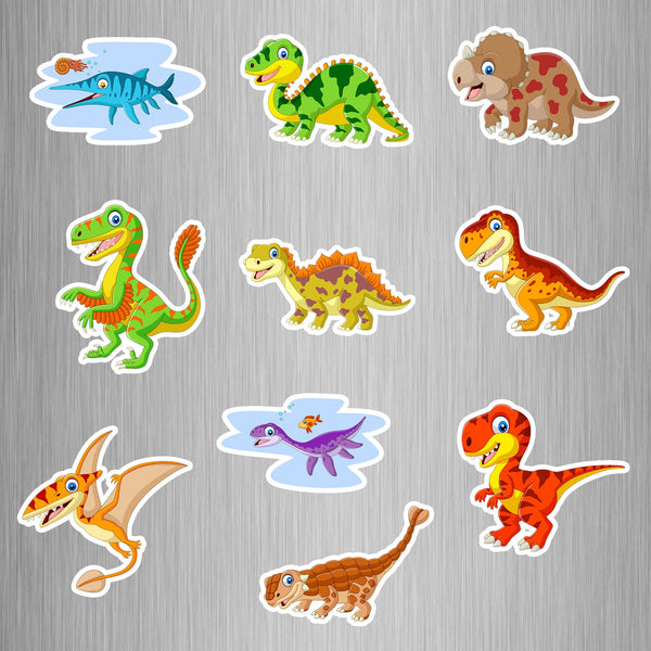Dinosaur Fridge Magnets - (10 PER PACK) (UK)