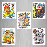 Cute Cartoon Animal for Boys Fridge Magnets - (5 PER PACK) (UK)