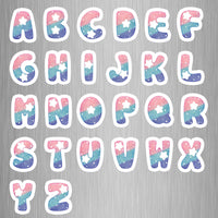 Milky Way Alphabet Photo Fridge Magnets - (26 PER PACK) (UK)