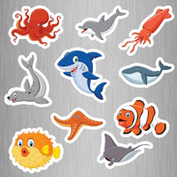 Sea Animals (2) Photo Fridge Magnets - (10 PER PACK) (UK)