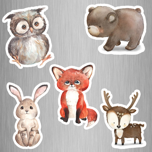 Woodlands Animal Fridge Magnets - (5 PER PACK)