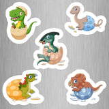 Dinosaurs Hatching Fridge Magnets - (5 PER PACK) (UK)