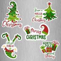 Christmas Pack (1) Fridge Magnets - (5 PER PACK) (UK)