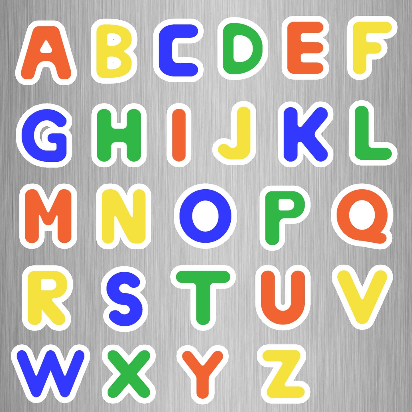 Junior Alphabet Fridge Magnets - (26 PER PACK)