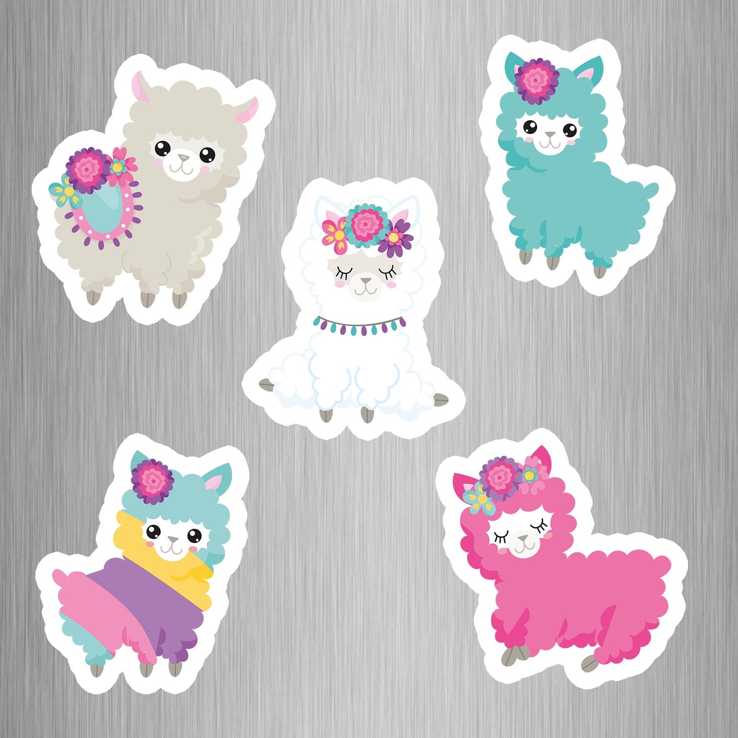 llama (Set 1) Fridge Magnets - (5 PER PACK)