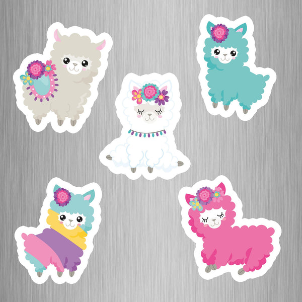 llama (Set 1) Fridge Magnets - (5 PER PACK)