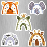 Animal Rainbows Fridge Magnets - (5 PER PACK) (UK)