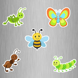 Cute Bugs Fridge Magnets - (5 PER PACK) (UK)