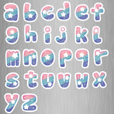 Milky Way Alphabet Lower Case Photo Fridge Magnets - (26 PER PACK) (UK)