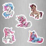 Unicorn Fridge Magnets - (5 PER PACK) (UK)