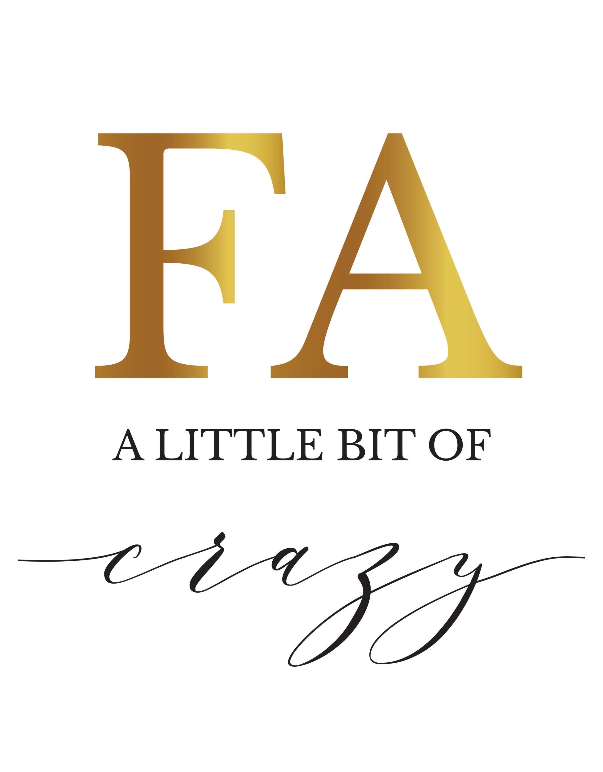 Wall art quote: Family - A little bit of crazy - loud- love Canvas & More 