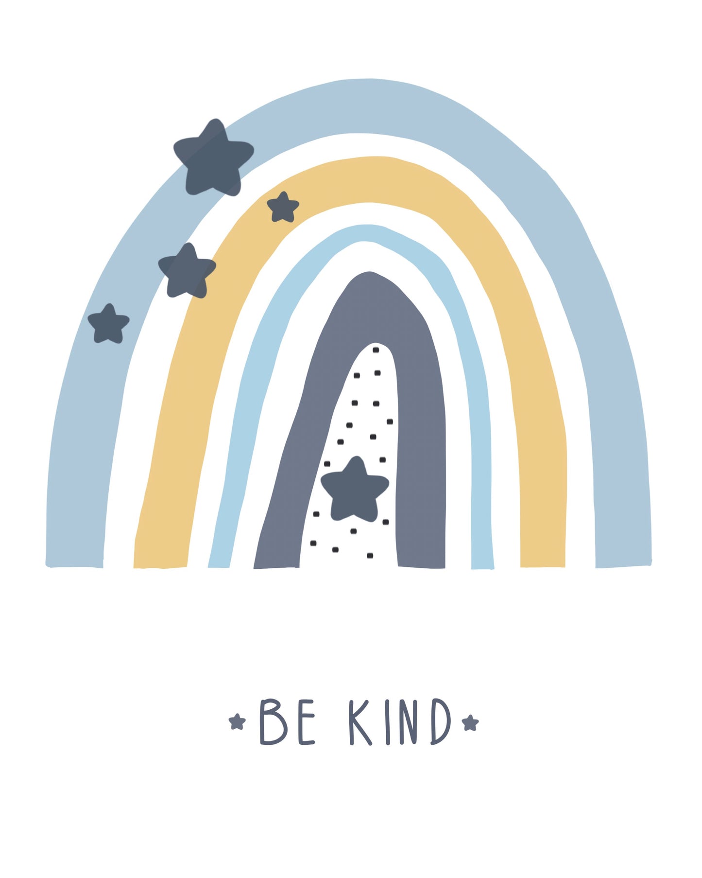 Girls: Set of 3 - Rainbow - Be love - Be Happy - Be Kind Canvas & More 