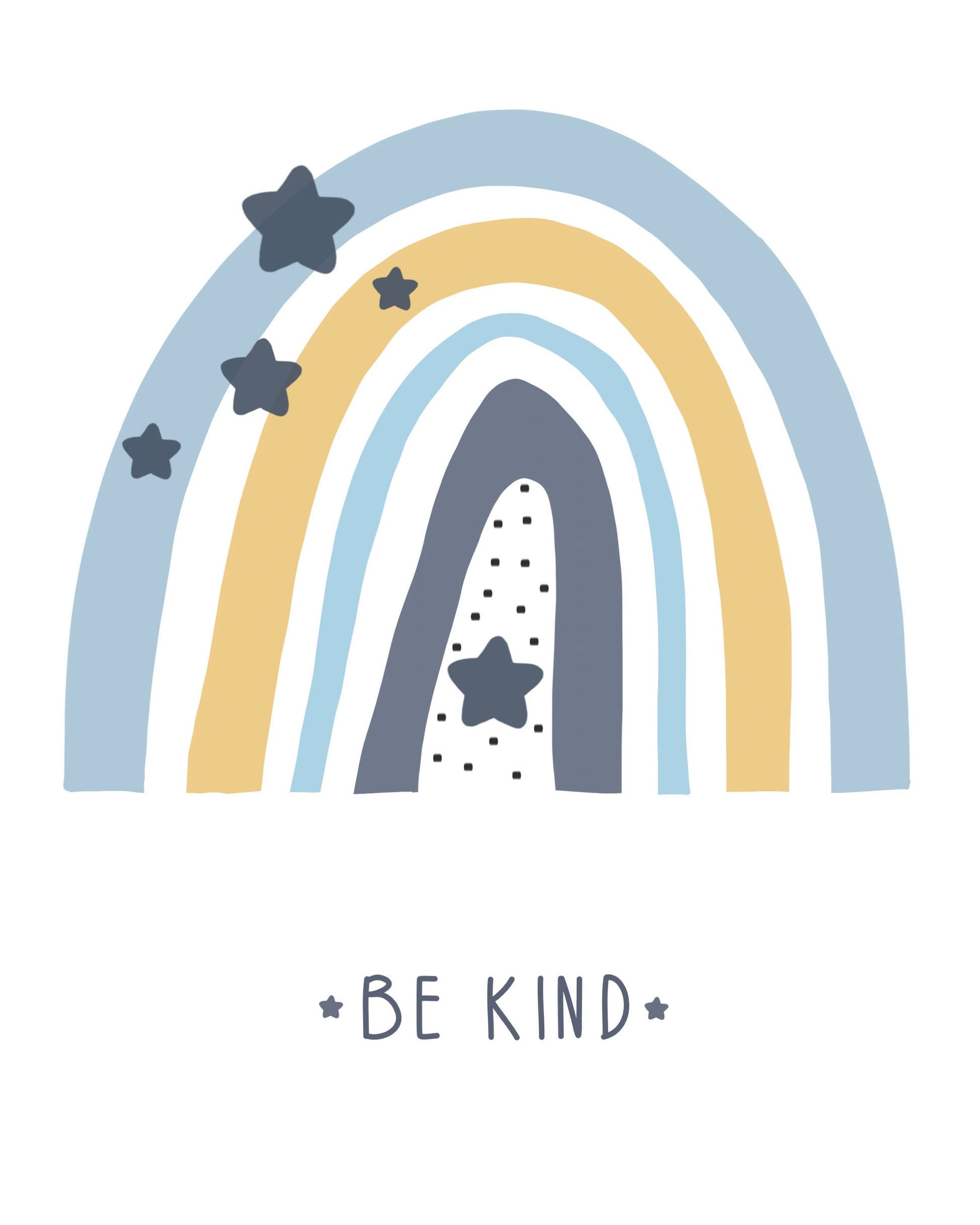 Girls: Set of 3 - Rainbow - Be love - Be Happy - Be Kind Canvas & More 