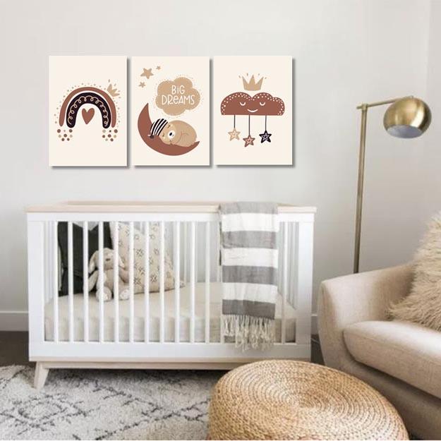 Unisex: Set of 3 - Big Dreams Canvas & More 