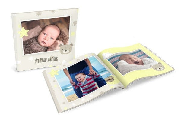 Hardcover Photobook: Baby Bear Theme (A4, A5 or Square) (UK)