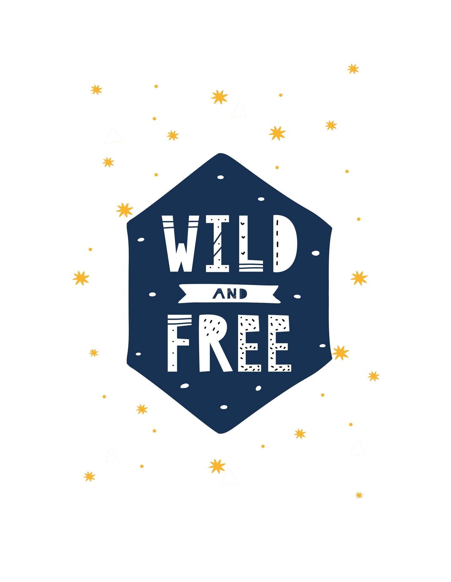 Set of 3 Boys - Wild and Free Canvas & More 