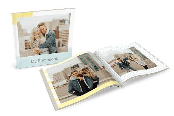 Hardcover Photobook: Pastel Paints Theme (A4, A5 or Square) (UK)