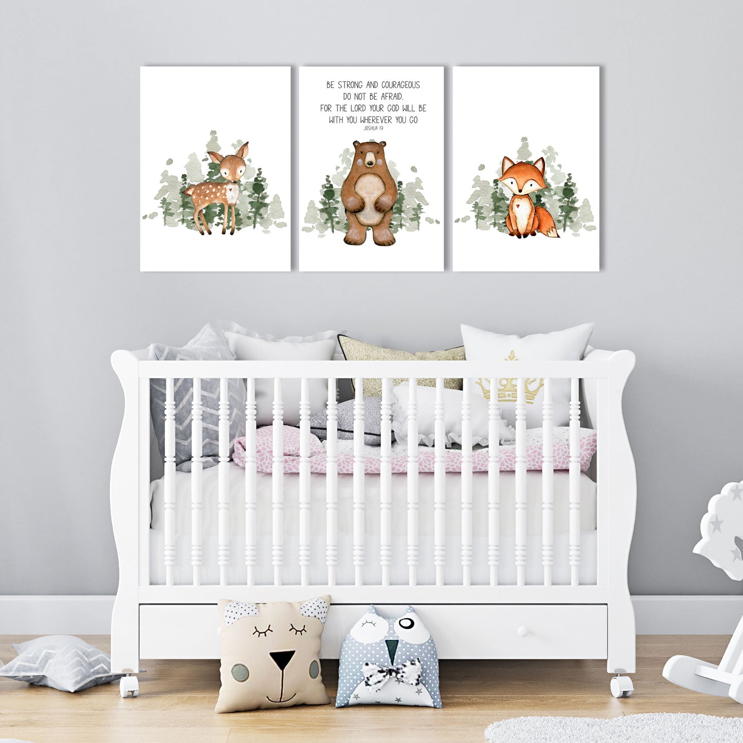 Unisex: Set of 3 - Be strong and courageous