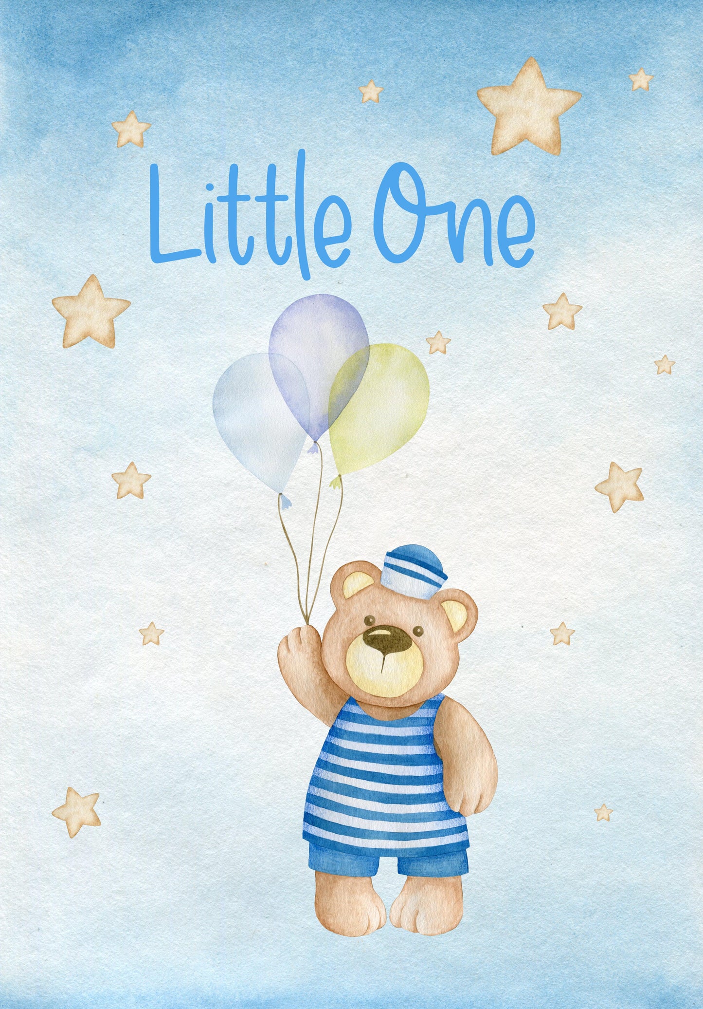 Boys: Set of 3 - Dream Big Sailor Bear Canvas & More 