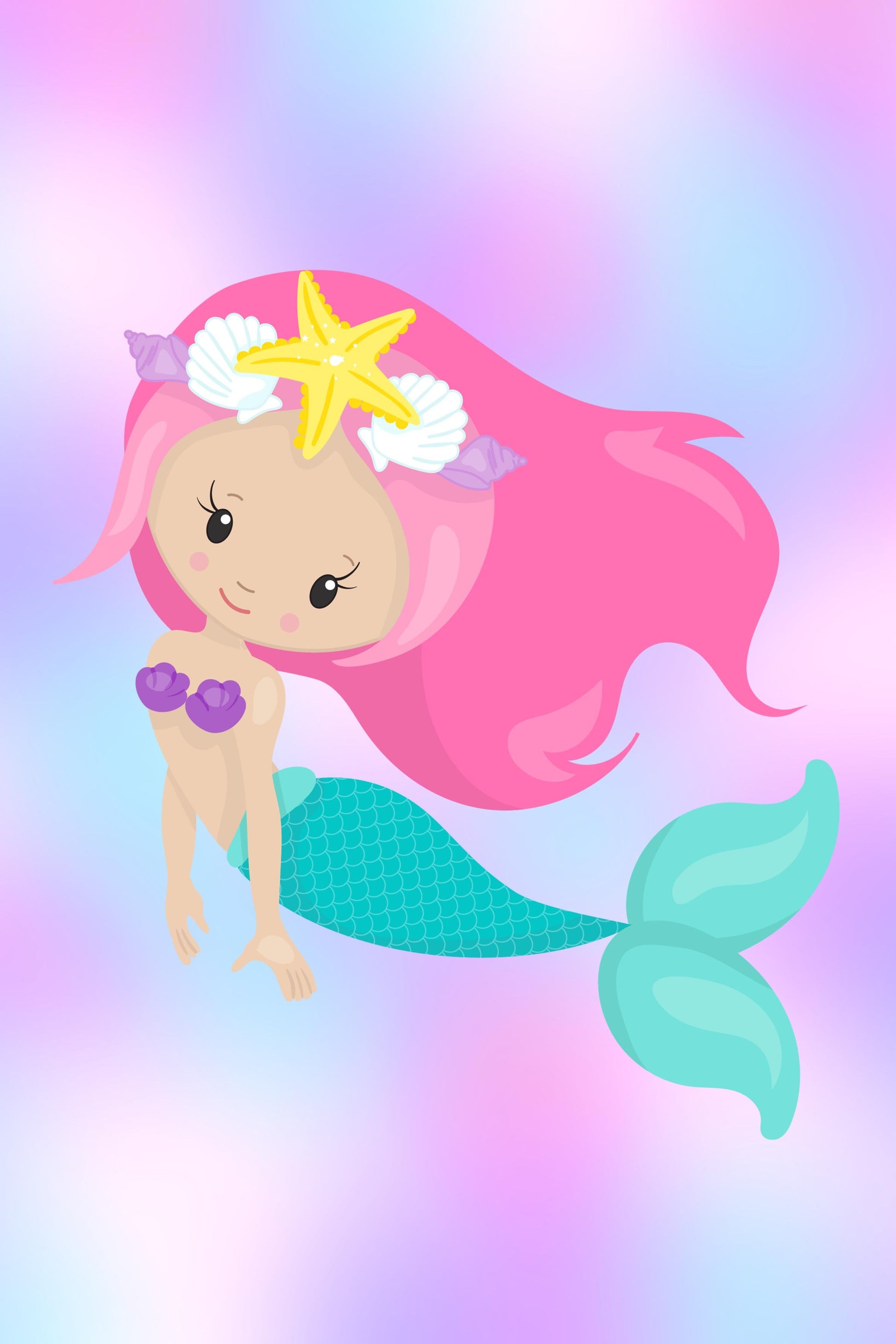 Girls: Set of 3 - Dream Big little Mermaid Canvas & More 