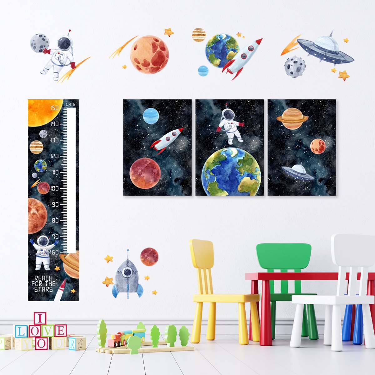 Space Set Decals & Height Charts